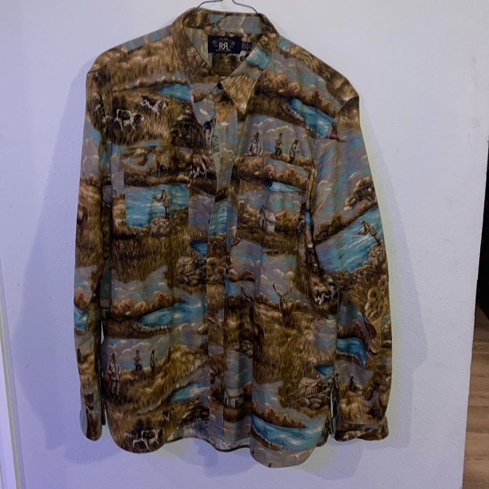 Polo Double RL button down statement piece Sz XL